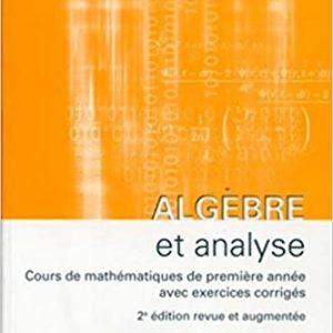 Algèbre et analyse - 1re année